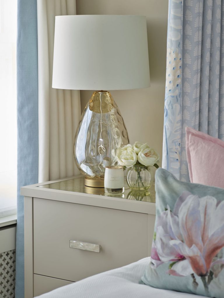 Thibaut fabrics making 4 poster country styled bed in Chelsea, London