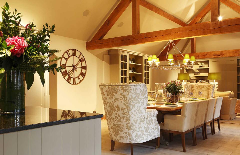 Open plan barn conversion with luxurious kitchen dining and living area