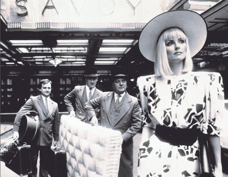 old school image of the savoy and glamorous lady